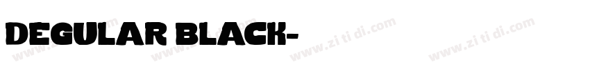 degular black字体转换